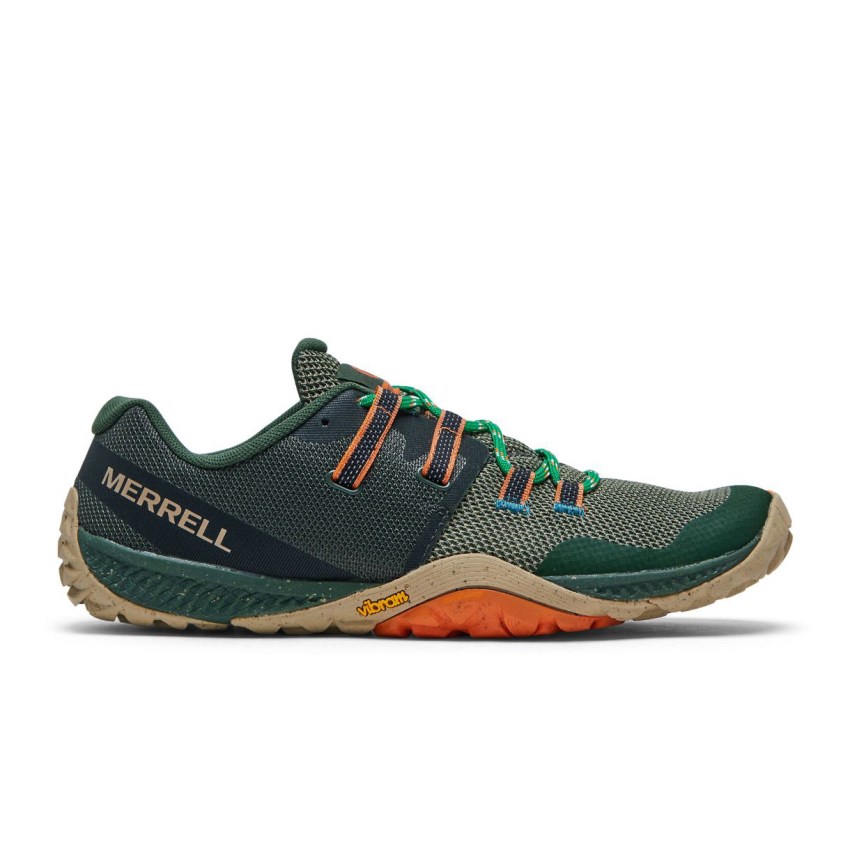 Chaussure Trail Merrell Glove 6 Eco Vert Olive Homme | A.V.EHIY